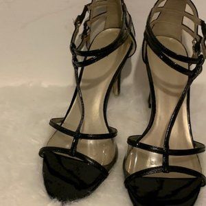 Patent Leather/Clear Vinyl Sandals